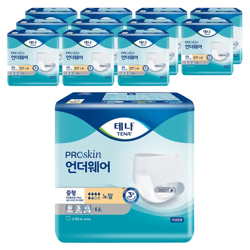 테나 남녀공용 언더웨어 노말 성인기저귀
