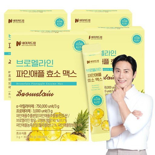 네이처드림 브로멜라인 파인애플 효소 맥스 30p