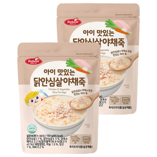 베베스트 아이 맛있는 닭안심살 야채죽
