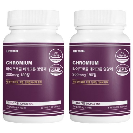 라이프토콜 메가 크롬 영양제 300mcg 54g
