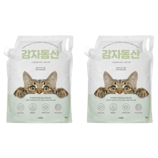 쿠쿠 감자동산 벤토나이트 고양이모래 피톤치드향