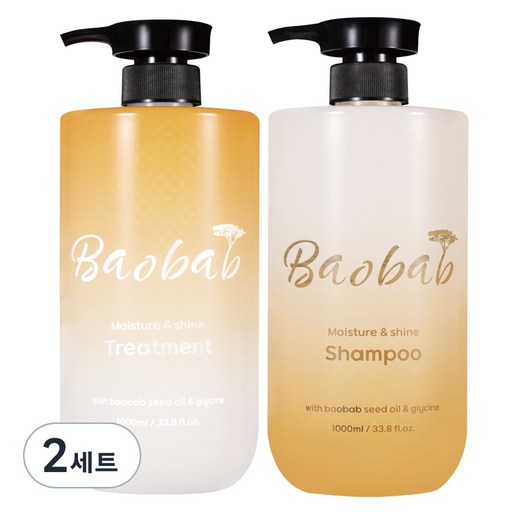 라온 바오밥 프리미엄 샴푸 1000ml + 트리트먼트 1000ml 세트