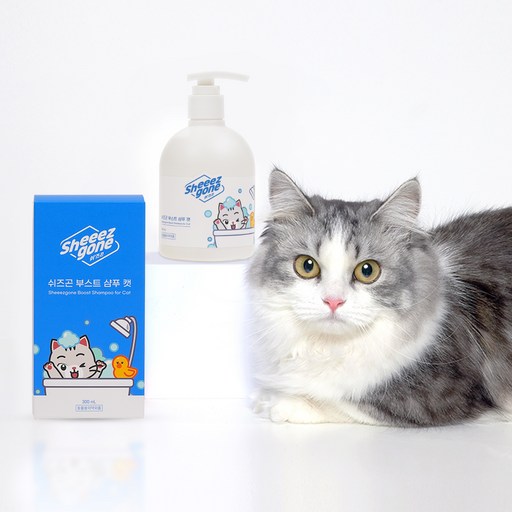 쉬즈곤 부스트 캣 저자극 애플블라썸 향 고양이 샴푸, 300ml, 1개