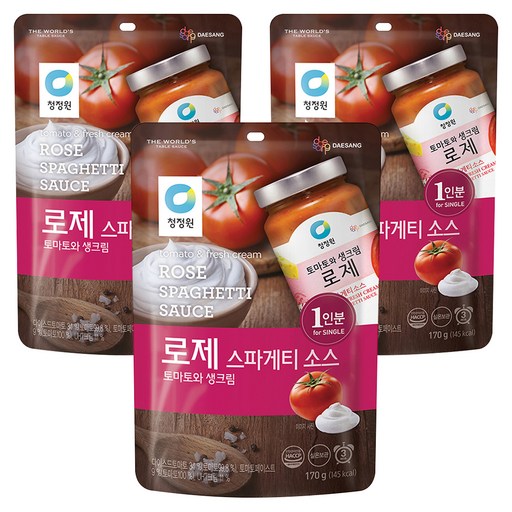 청정원 로제 스파게티 소스 토마토와 생크림