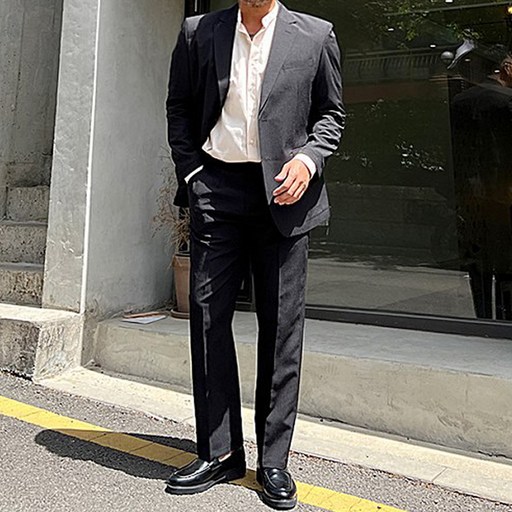 파이브라지 시어서커 썸머 여름 냉감 통기성 정장 세트
