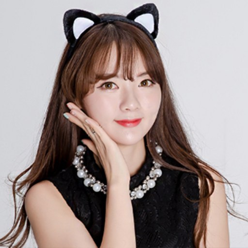 파티쇼 검은고양이 머리띠