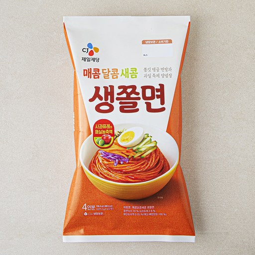 CJ제일제당 매콤 달콤 새콤 생쫄면 4인분