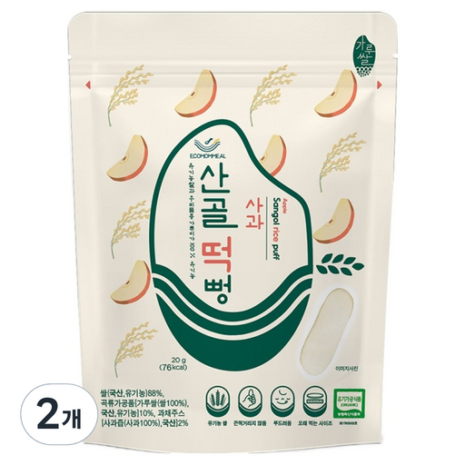 에코맘의산골이유식 유아용 산골 떡뻥