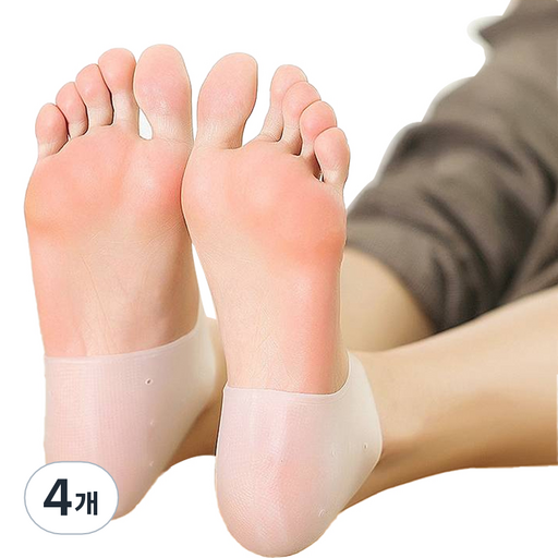 정월나나 발뒷꿈치 실리콘 보호 숨구멍 패드 화이트