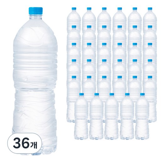 탐사 샘물 무라벨 2L 36개 신선한 물로 건강을 챙기세요