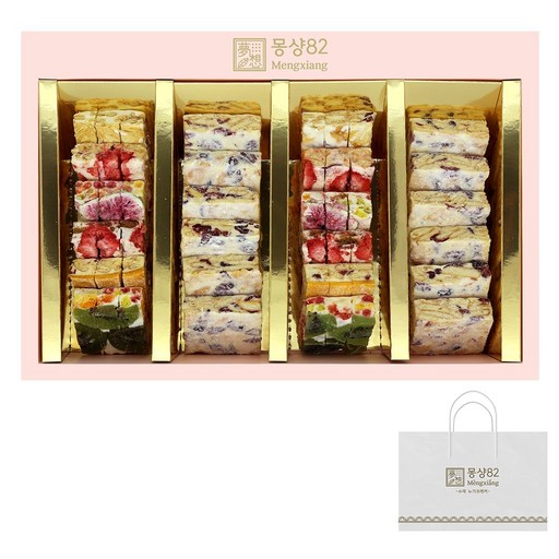 몽샹82 쫀득QQ 컬렉션B 리본선물세트 + 쇼핑백