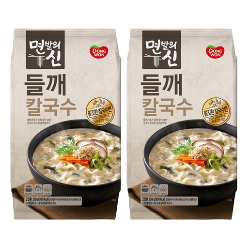 동원 면발의신 들깨칼국수 2인분