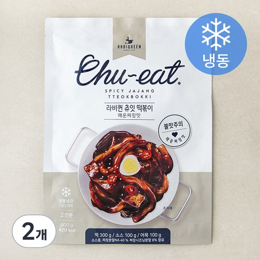 라비퀸 츄잇 떡볶이 매운 짜장맛 (냉동)