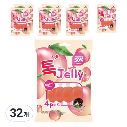 스위트조이 뉴톡젤리 복숭아맛 4개입