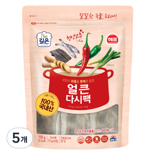 해표 얼큰 다시팩