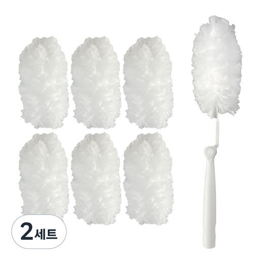 먼지떨이 실내 및 차량용 + 리필 7p 세트