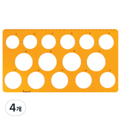 산기 산키스 템플레이트 원형정규 도형자 37~51mm No 1061