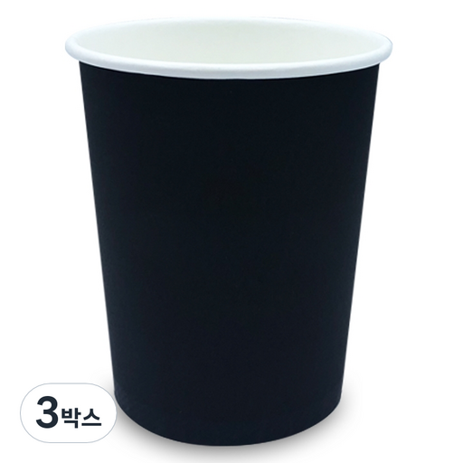 로앤그린 투고팩 로앤블랙 종이컵 300ml