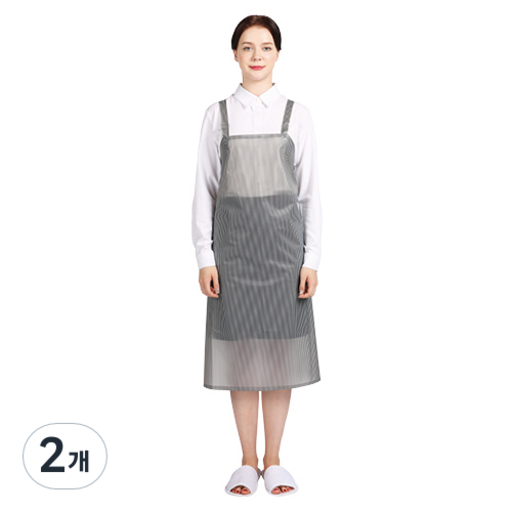 웰프런 우레탄 방수앞치마 스트라이프 중