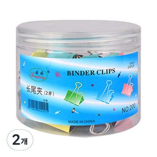 블루마토 더블클립 집게7 NO.155 41mm 4컬러