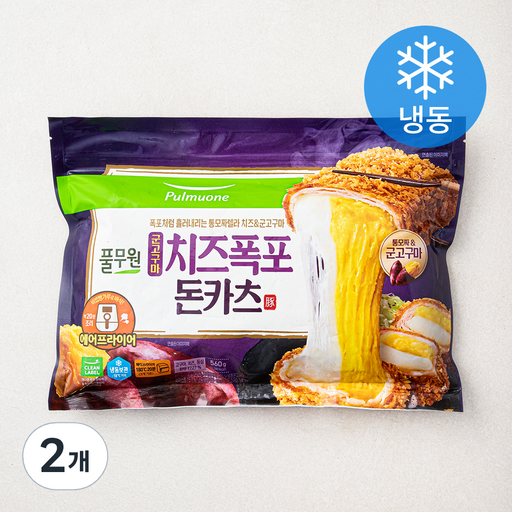 풀무원 군고구마 치즈폭포 돈카츠 (냉동)