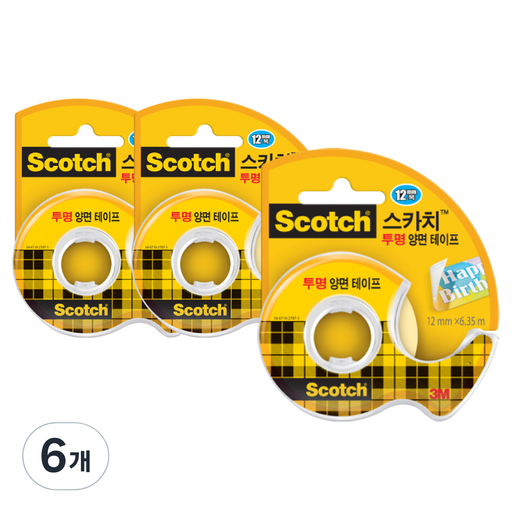 스카치 양면 테이프 디스펜서 136 12mm x 6.35m