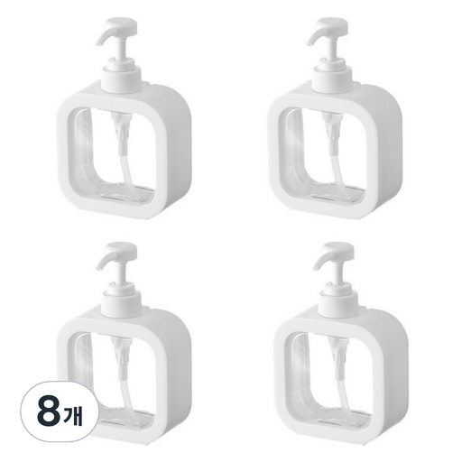 제이밀 사각 투명 디스펜서 500ml