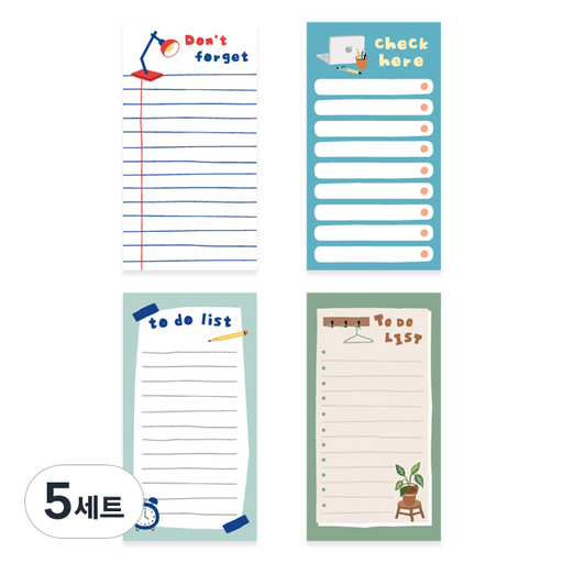 모노라이크 오디너리 데이즈 메모지 4종 세트