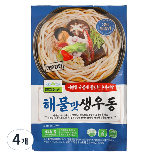 칠갑농산 해물맛생우동