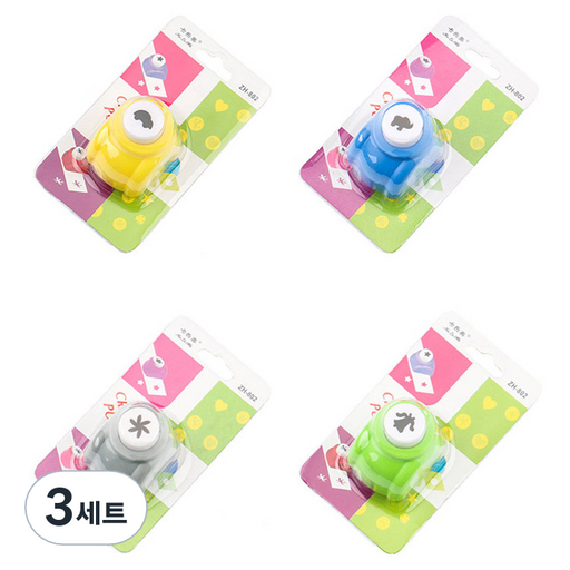 알로데 다꾸 데코 모양 펀치 4종 세트