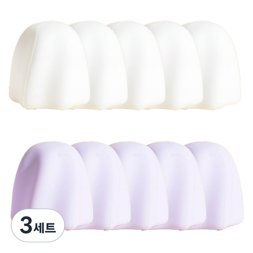 저스트픽 실리콘 치약 뚜껑 스퀴저 핸드크림 짜개 2종 x 5p 세트
