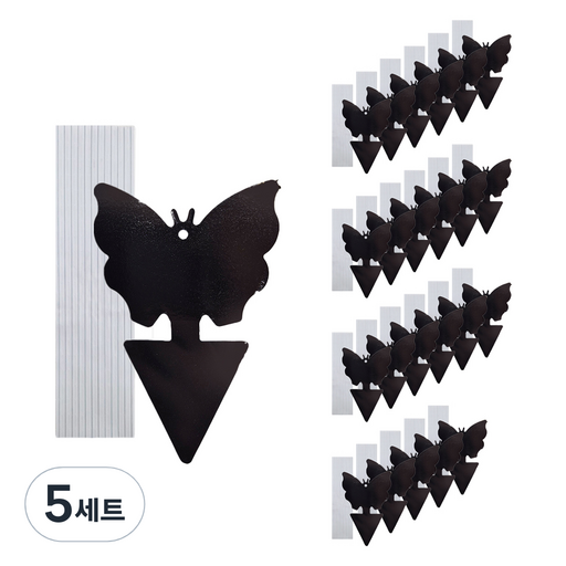 가든잇 초파리 끈끈이 트랩 24p + 와이어 24p 세트 검정