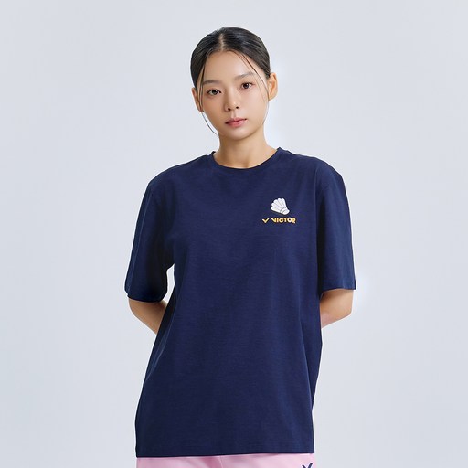 빅터 피기 크루 오버핏 배드민턴 티셔츠 VT25ATS008U