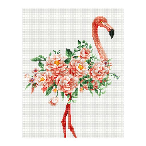 아이러브페인팅 DIY 보석십자수 뷰티플 러브 플라망고 40 x 50 cm