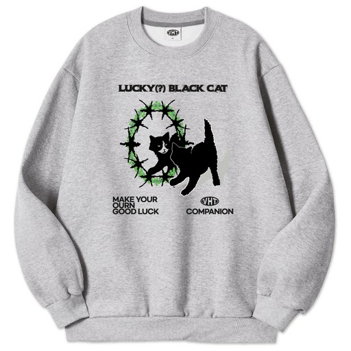 벤힛 Lucky Cat 코튼 스웨트 맨투맨