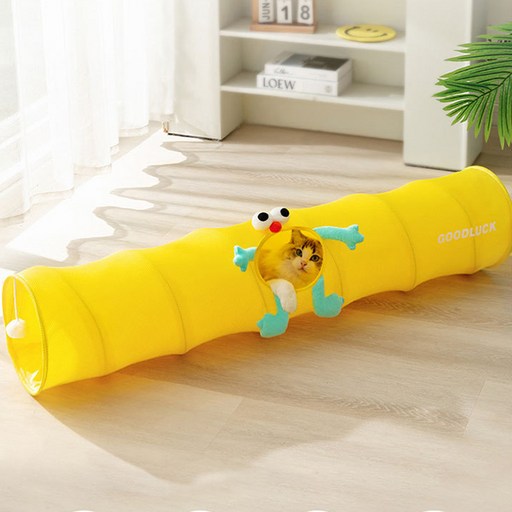 가또나인 고양이 봄봄 메쉬 터널 숨숨집 120cm