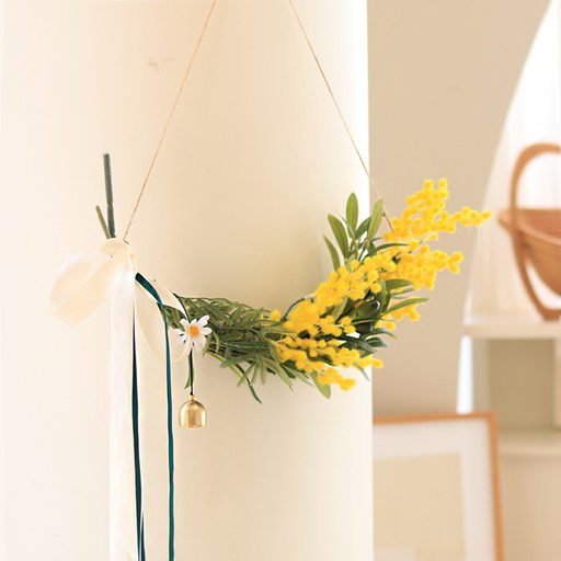 센트바스켓 리스 가랜드 행잉 40cm