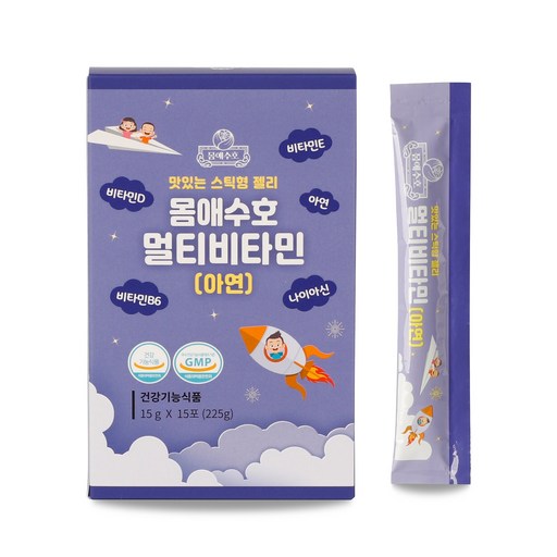 몸애수호 어린이 멀티비타민 스틱젤리 15p