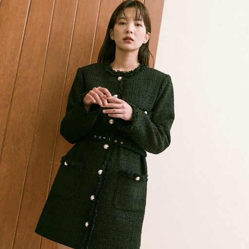 안젤로비안코 Rumy Tweed Dress 원피스