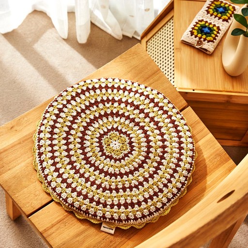 모던하우스 L 크로쉐 원형 방석