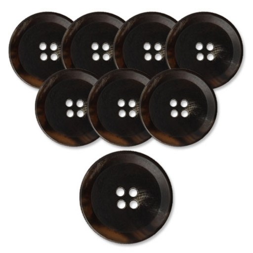 동대문단추왕 무광 코트 가디건 브라운 단추 23mm