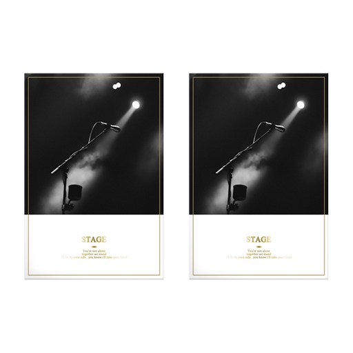 블럭마트 MUSIC 캔버스 그림 스테이지 2p