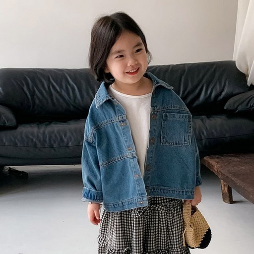 베이비맥스 아동용 카니 베이직 데님 자켓