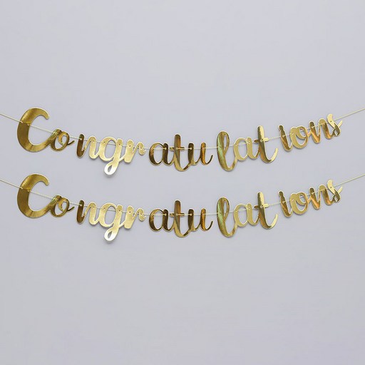 조이파티 캘리그래피 가랜드 Congratulations