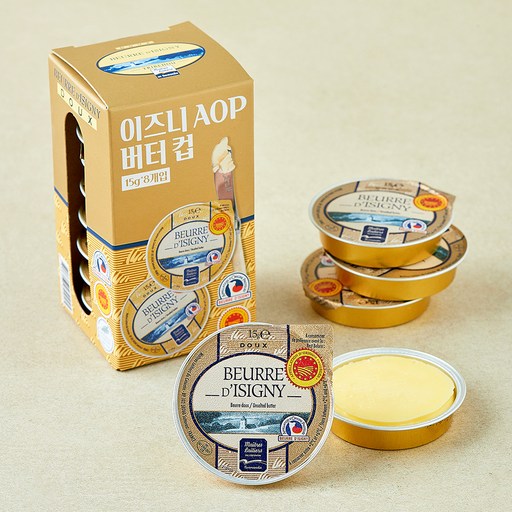 엠엘씨 이즈니 AOP 버터 컵 15g x 8개입