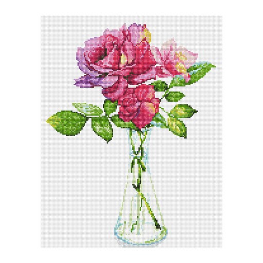 아이러브페인팅 DIY 보석십자수 캔버스형 정물 40 x 50 cm