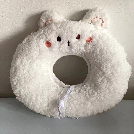 반려동물 웨이비데이즈 뽀글이 쿠션 넥카라
