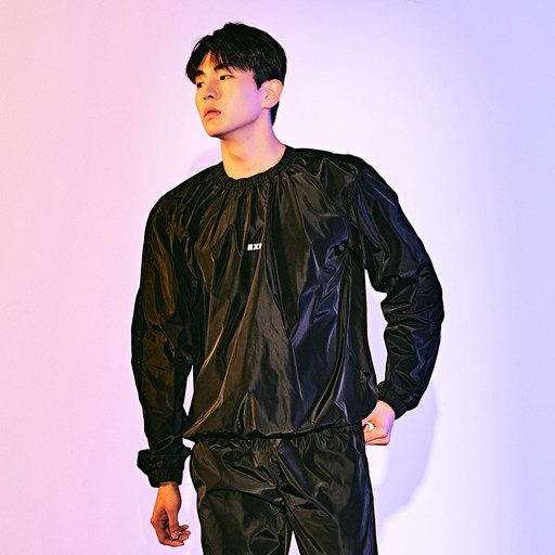 엑스헤일 카디오 버닝 수트 땀복 크루넥 상하의 세트 EXS01