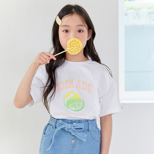 스타일노리터 아동용 하이드 면 티셔츠