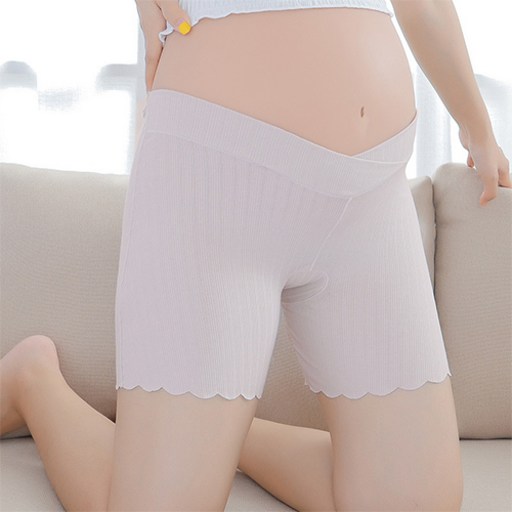 슬림 물결 베이직 임산부 속 반바지